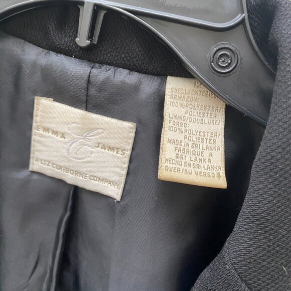 Emma James Black Blazer Size 12 clean girl - Picture 4 of 6